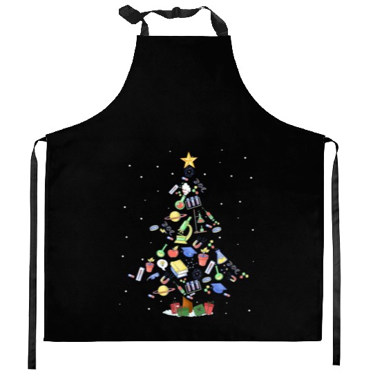 Science Squad Christmas Tree Science Teacher xmas Kitchen Aprons