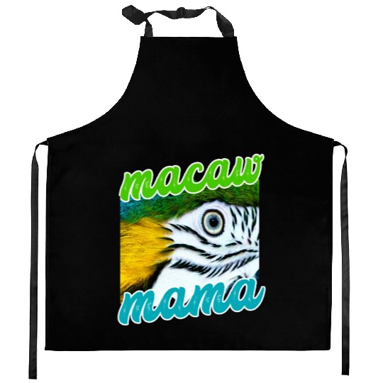 Blue And Yellow Macaw - Parrot Kitchen Aprons