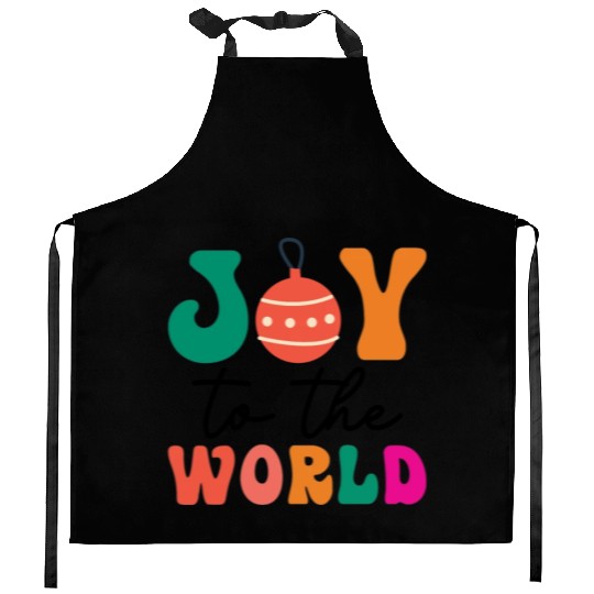 joy to the world Kitchen Aprons