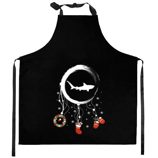 Winter dreamcatcher Christmas Tiger shark Kitchen Aprons