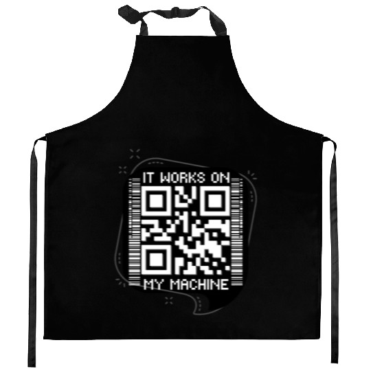 Works On My Machine, Best Software Developer QR Kitchen Aprons