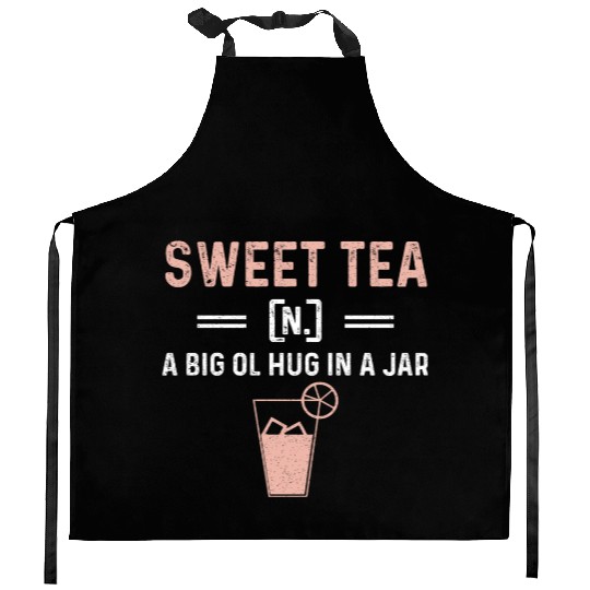 Funny Sweet Tea N A Big Ol Hug In A Jar Kitchen Aprons