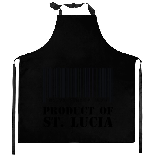 Product of St. Lucia (Black) Kitchen Aprons