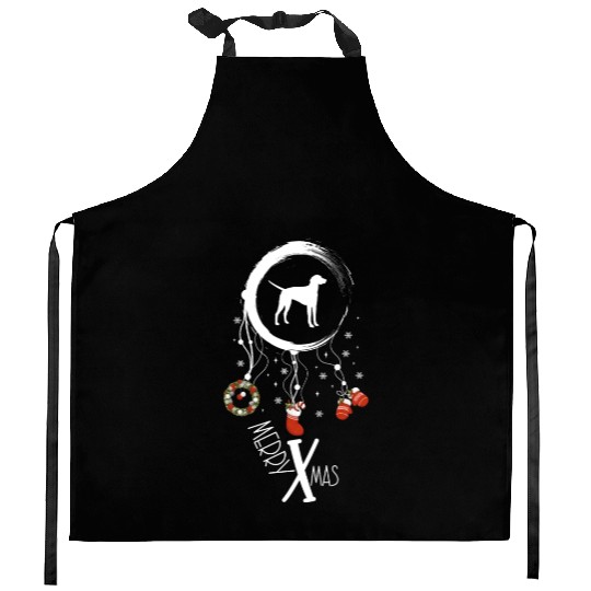 dog dreamcatcher Christmas American Foxhound Kitchen Aprons