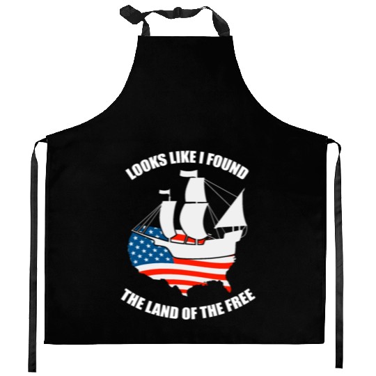 Columbus Day 1492 Kitchen Aprons