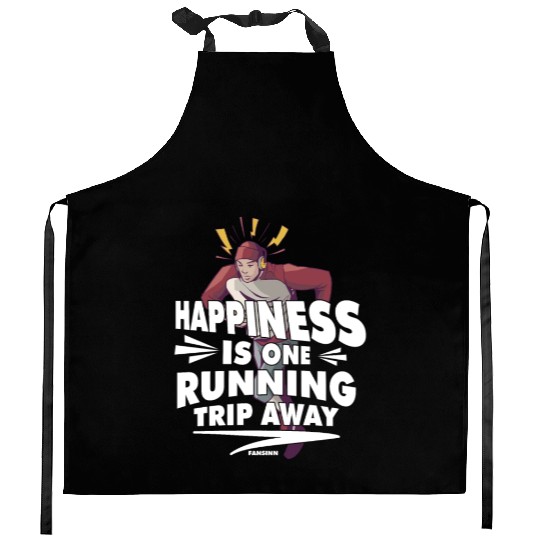 Run jogging sport race training gift Kitchen Aprons