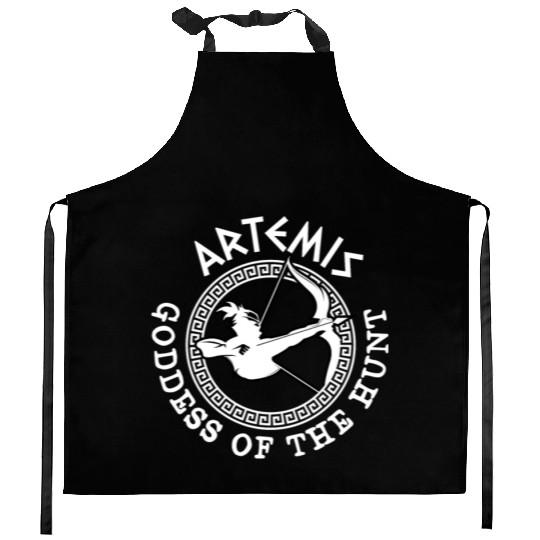 Artemis God, Greek God Kitchen Aprons