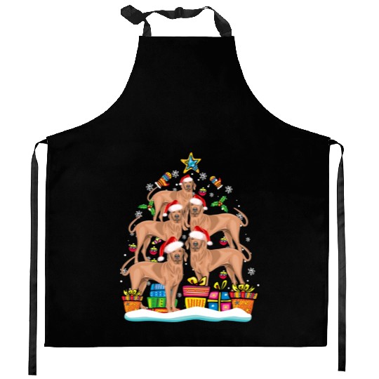 Corgi Christmas Tree Santa Hat Dog Lover Xmas Kitchen Aprons