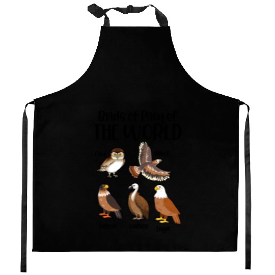 Birds of Prey Of The World Kitchen Aprons