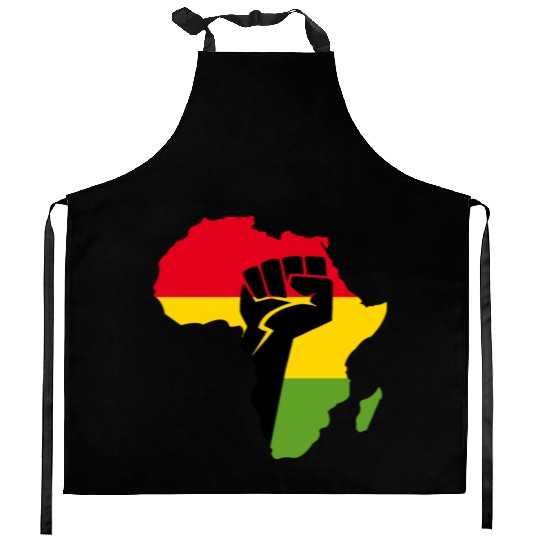 African Black Power Kitchen Aprons