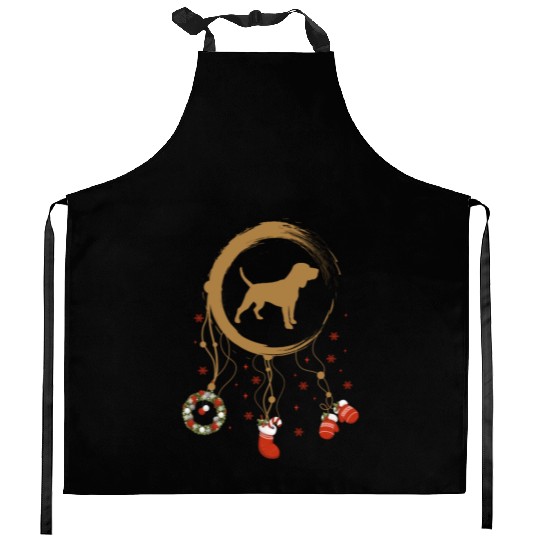 dog dreamcatcher Christmas Beagle Kitchen Aprons