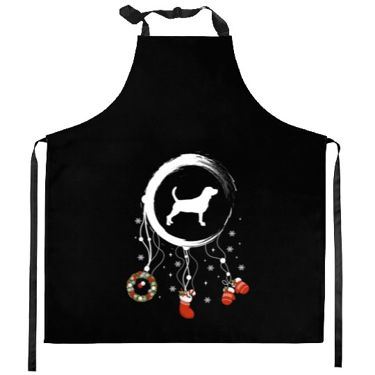 dog dreamcatcher Christmas Beagle Kitchen Aprons