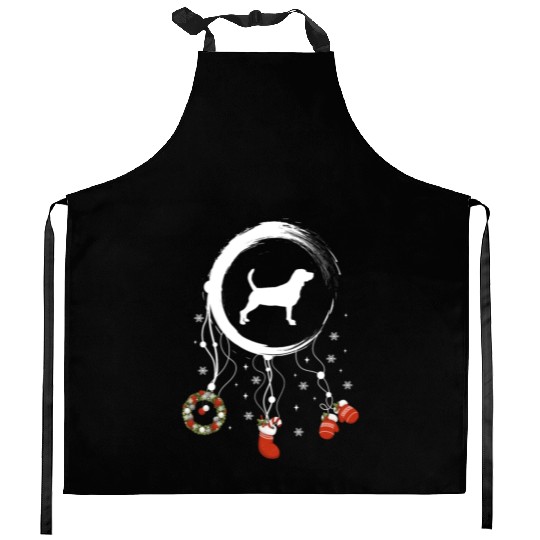 dog dreamcatcher Christmas Beagle Kitchen Aprons