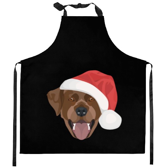 Labrador Merry Christmas Kitchen Aprons