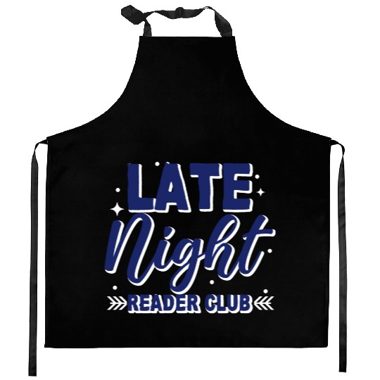 Late Night Reader Club 3 Kitchen Aprons