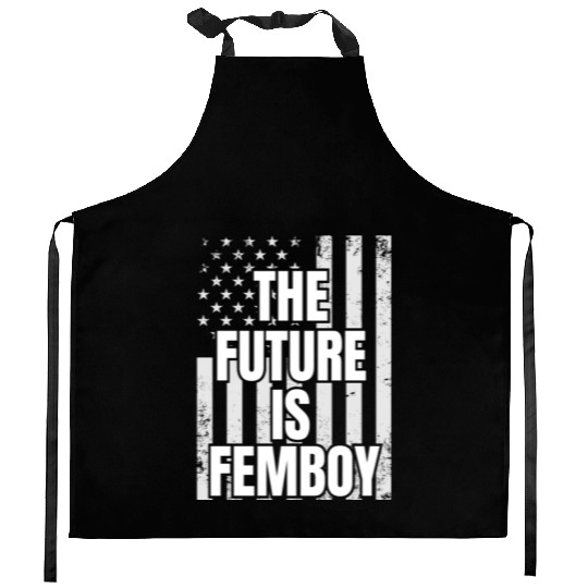 The Future Is Femboy Kitchen Aprons