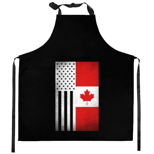 Canada Design for proud Canadian Americans Kitchen Aprons
