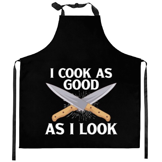 Chef Cook Kitchen Restaurant Knives Cookout Kitchen Aprons