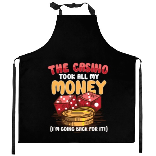 Poker Casino Poker Player Gambling Roulette Gift Kitchen Aprons