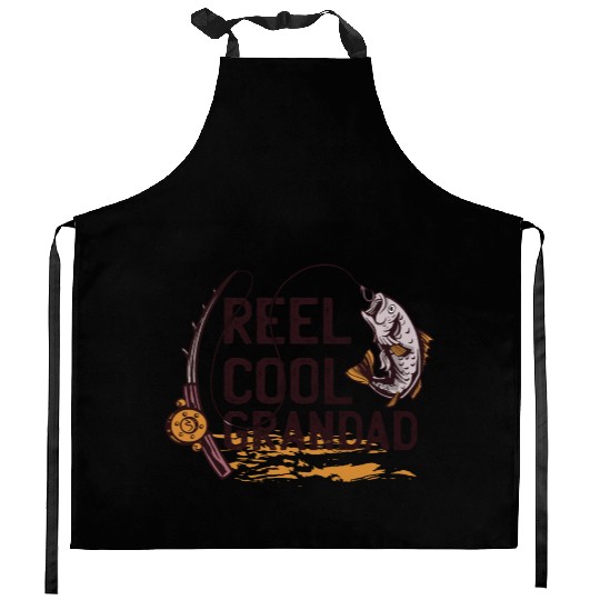 Reel cool Grandad Reel cool Grandad inspiration st Kitchen Aprons