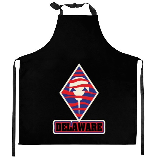 US States DELAWARE Kitchen Aprons