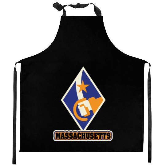 US States MASSACHUSETTS Kitchen Aprons