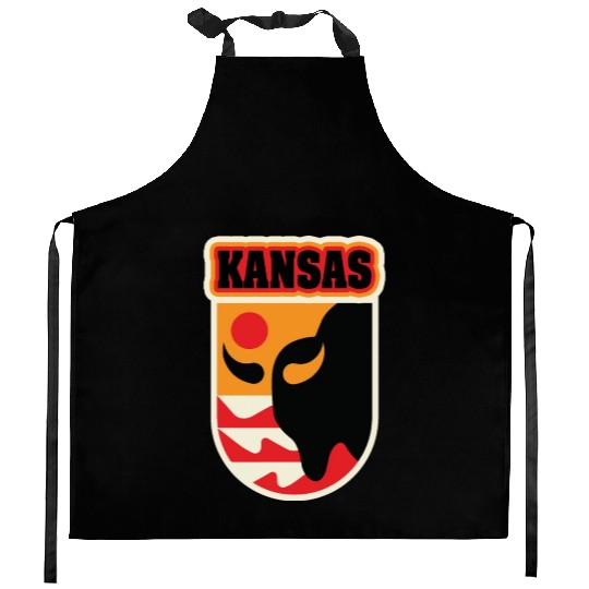 US States KANSAS Kitchen Aprons