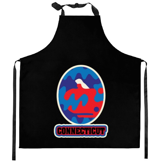 US States CONNECTICUT Kitchen Aprons