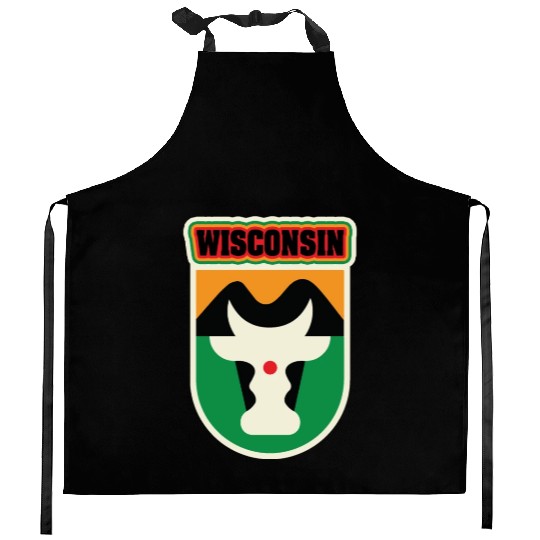 US States WISCONSIN Kitchen Aprons