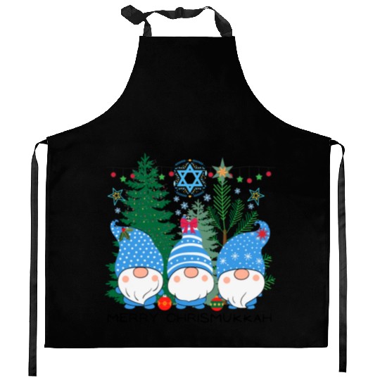 Merry Christmukkah, Jewish Christmas, Hanukkah Kitchen Aprons