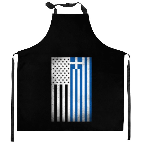 Greece Design for proud Greek Americans Kitchen Aprons