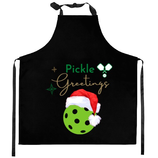 Pickle Greetings Kitchen Aprons