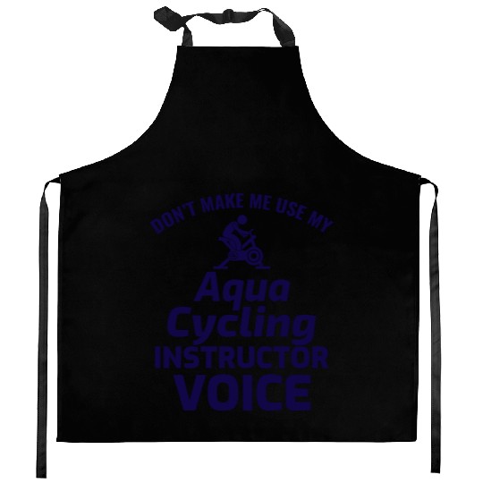 Aqua Cycling Swimming Pool Fitness Training Funny Kitchen Aprons