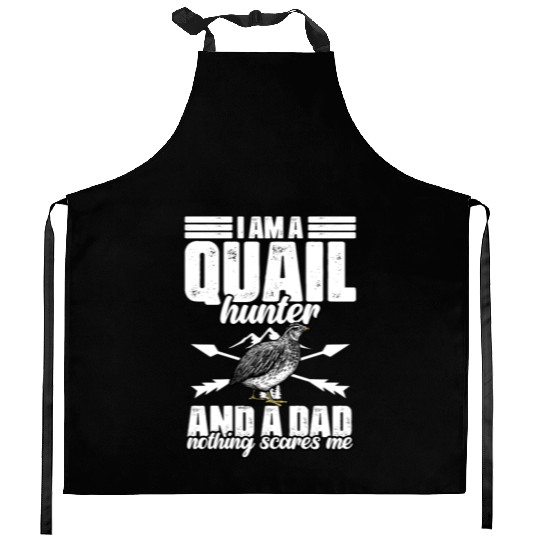 Funny Quail Hunting Hobby Northern Bobwhite Quail Kitchen Aprons
