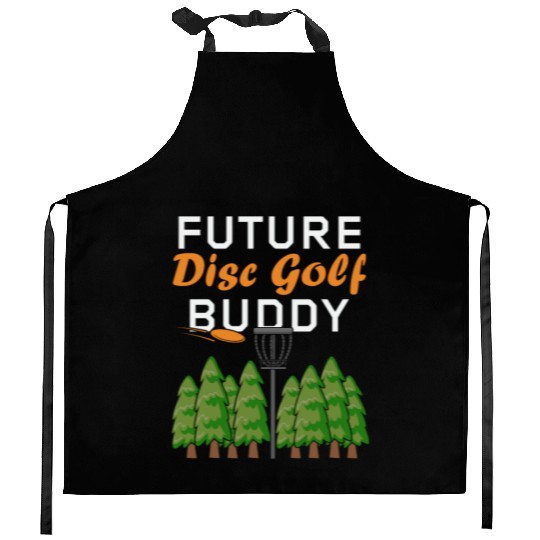 Future Disc Golf Buddy Frisbee Son Daughter Kids Kitchen Aprons
