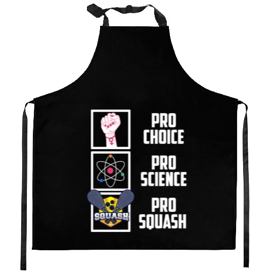 Pro Choice Pro Science Pro Squash Democrat Liberal Kitchen Aprons
