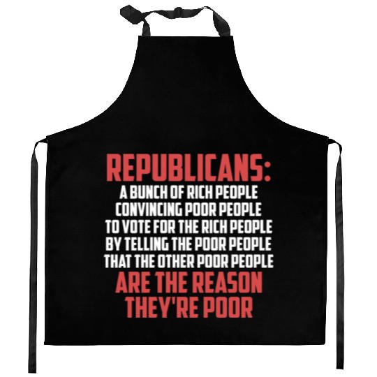 Anti Republicans Definition - Democrat Liberal Kitchen Aprons