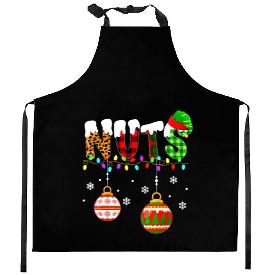Funny Chest Nuts Couples Christmas Chestnuts Xmas Kitchen Aprons