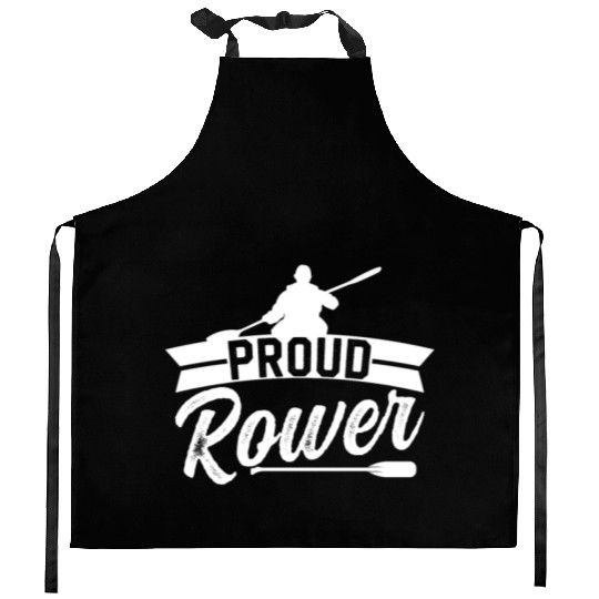 Proud Rower Row Crew Rowing Sports Kitchen Aprons