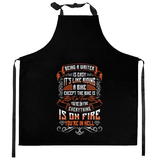Writer Literature Kitchen Aprons