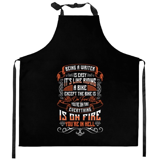 Writer Literature Kitchen Aprons