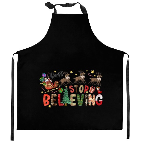 Dont Stop Believing Kitchen Aprons