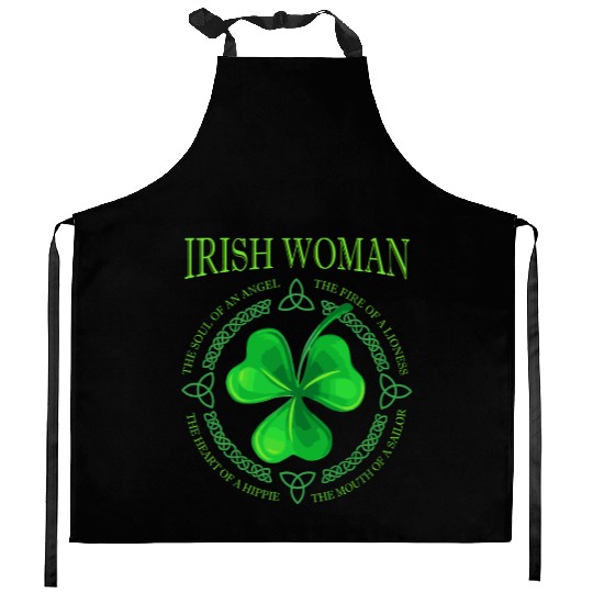 Womens Irish Woman Angel The Souls Of An Angel Kitchen Aprons