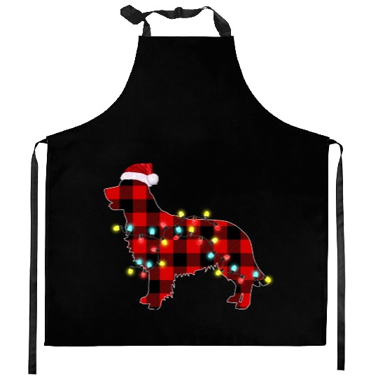 Golden Retriever Christmas Dog Lover Pajamas Kitchen Aprons