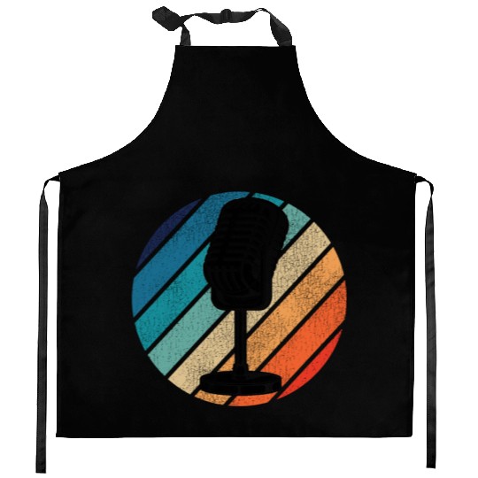 Karaoke Singer Microphone Vocalist Kitchen Aprons