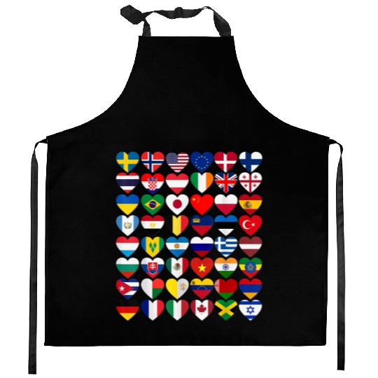 Flags of the Countries of the World International Kitchen Aprons