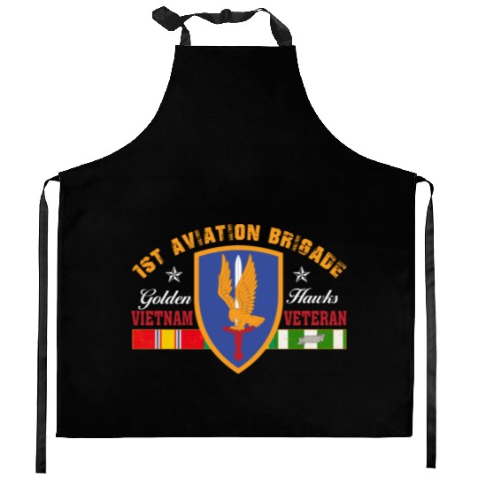 1st Aviation Brigade Vietnam Veteran Golden Hawks Kitchen Aprons