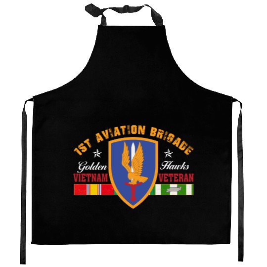 1st Aviation Brigade Vietnam Veteran Golden Hawks Kitchen Aprons