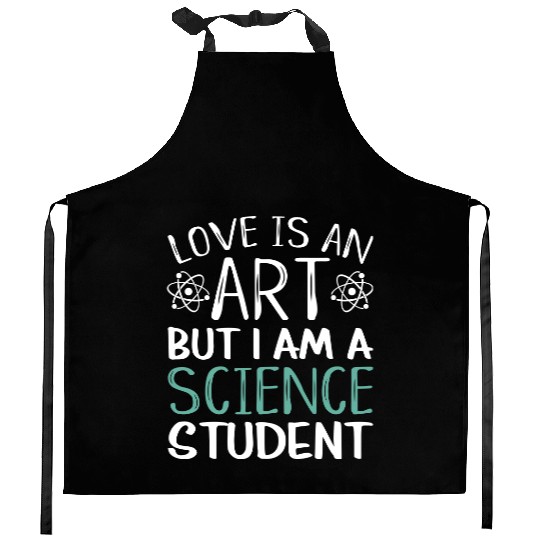 Love Is An Art Science Student Kitchen Aprons