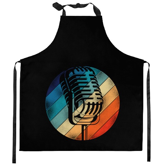 Karaoke Singer Microphone Vocalist Kitchen Aprons